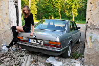 обоя автомобили, авто, девушками, katrin