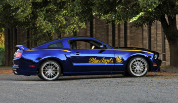Картинка 2012 ford mustang gt blue angels автомобили