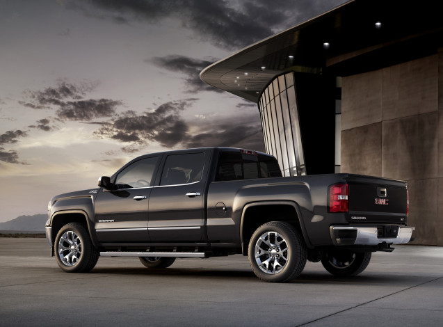 Обои картинки фото 2014, gmc, sierra, slt, cre, cab, автомобили, gm