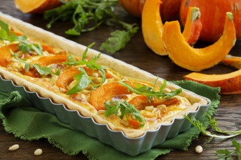обоя еда, пироги, тыква, кусочки, выпечка, пирог