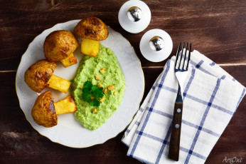 Картинка еда вторые+блюда пюре картофель грибы