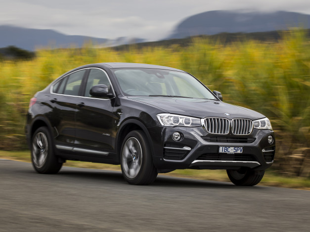 Обои картинки фото автомобили, bmw, темный, 2014г, f26, xdrive30d, au-spec, x4