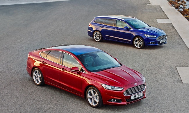 Обои картинки фото автомобили, ford, uk-spec, hatchback, mondeo, 2014г