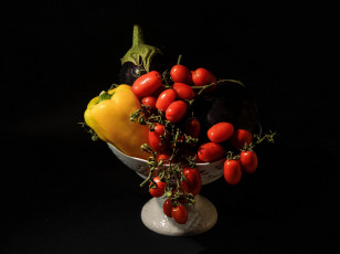 Картинка еда овощи перец помидоры