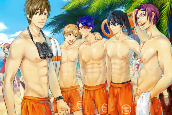 Картинка аниме free арт парни всплеск