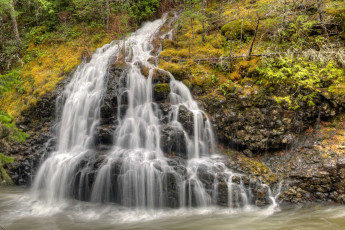 Картинка природа водопады водопад лес река