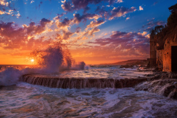 Картинка природа восходы закаты закат море небо вечер