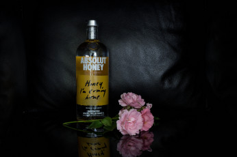 обоя absolut honey, бренды, absolut, водка