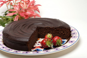 Картинка еда торты клубника торт