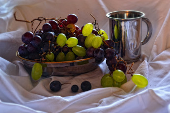 Картинка еда виноград миска кружка