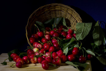 Картинка еда вишня +черешня