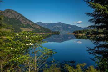 Картинка природа реки озера река горы лес