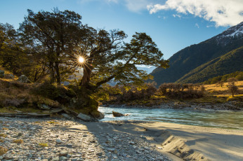 Картинка природа реки озера река лес горы