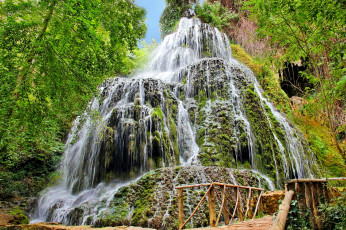 Картинка природа водопады водопад река лес