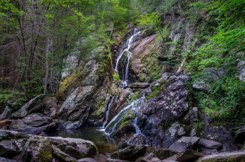 Картинка природа водопады водопад река лес