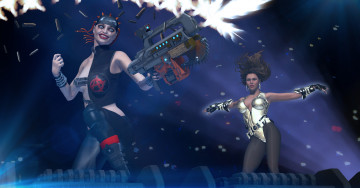 Картинка 3д+графика фантазия+ fantasy девушка взгляд фон amazonka falling arrow