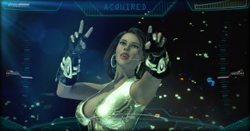 Картинка 3д+графика фантазия+ fantasy девушка взгляд фон amazonka falling arrow