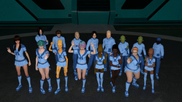 обоя 3д графика, фантазия , fantasy, команда