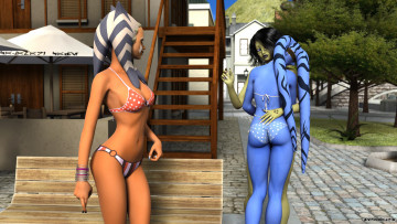 обоя 3д графика, существа , creatures, взгляд, халки, фон