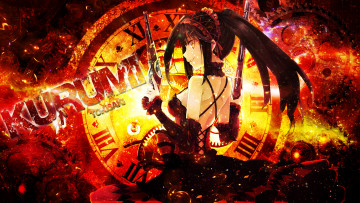 Картинка аниме date+a+live dinocojv арт девушка часы