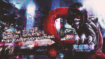 Картинка аниме tokyo+ghoul канеки кен абстракция dinocojv арт токийский гуль