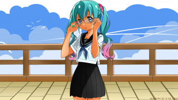 Картинка аниме vocaloid девочка арт kuzakawe maron hatsune miku