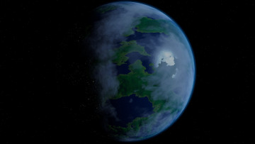 Картинка космос арт звезды поверхность планета