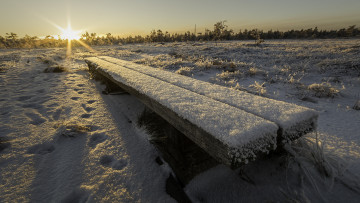 Картинка природа зима рассвет