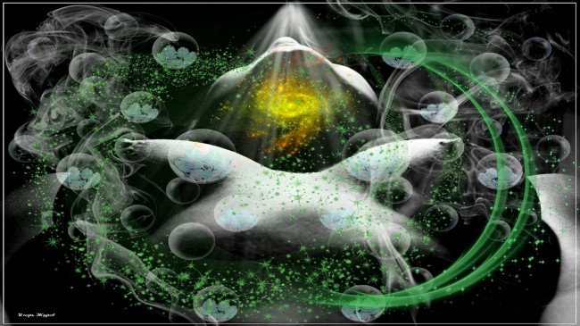 Обои картинки фото 3д графика, абстракция , abstract, круги, сферы, шары, свет