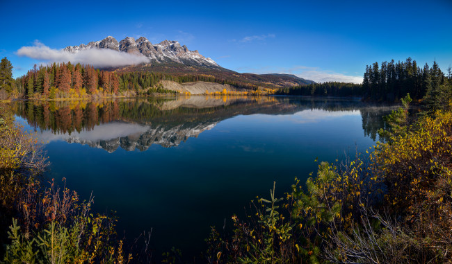 Обои картинки фото природа, реки, озера, лес, река, горы