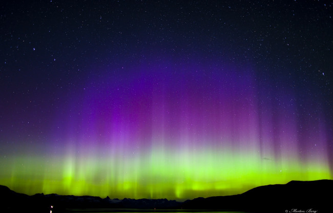 Обои картинки фото природа, северное сияние, северное, сияние, ночь, цвет