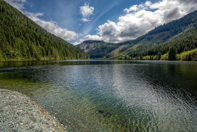 Обои картинки фото природа, реки, озера, лес, река, горы