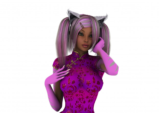 Обои картинки фото 3д графика, люди , people, девушка, фон, взгляд