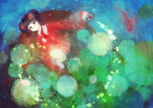 Обои картинки фото аниме, unknown,  другое, девушка, арт