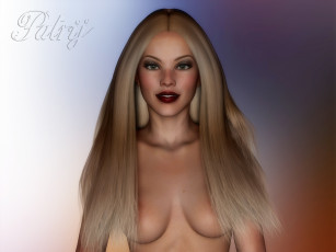 Картинка 3д+графика люди+ people девушка фон взгляд