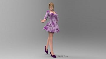 Картинка 3д+графика люди+ people девушка фон взгляд