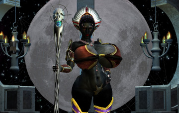 Картинка 3д+графика эльфы+ elves взгляд девушка фон