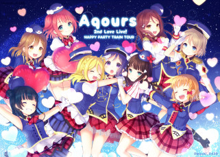 Картинка аниме love+live +school+idol+project девочки