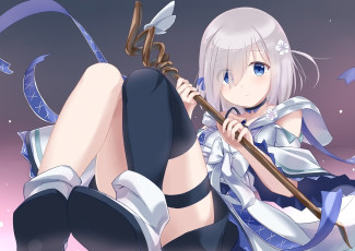 Картинка аниме mahou+shoujo+madoka+magika девушка фон взгляд