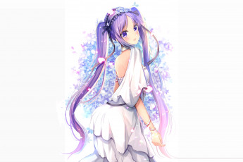 Картинка аниме fate stay+night взгляд фон девушки