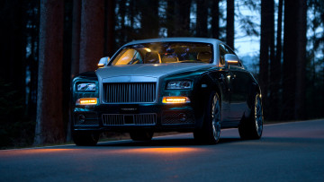 Картинка mansory+rolls-royce+wraith+with+fog+lights+2014 автомобили rolls-royce mansory wraith with fog lights 2014