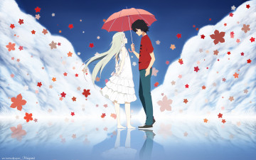 Картинка аниме anohana двое