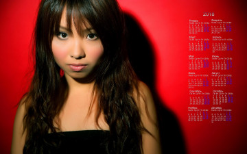 Картинка календари девушки азиатка взгляд