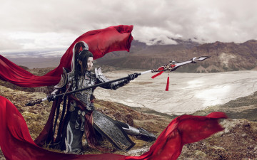 Картинка разное cosplay+ косплей оружие копье ткань стиль природа доспехи мужчина