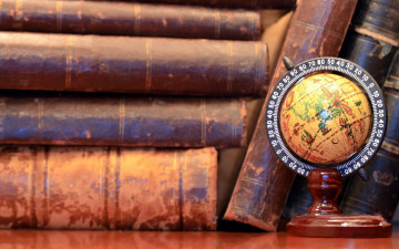 Картинка разное канцелярия +книги глобус книги фолианты старинные