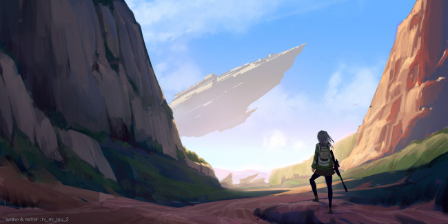 Обои картинки фото аниме, оружие,  техника,  технологии, фантастика