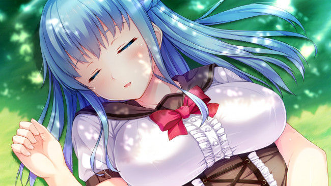 Обои картинки фото аниме, iyashi no megami no marmot, yukishiro, marimo