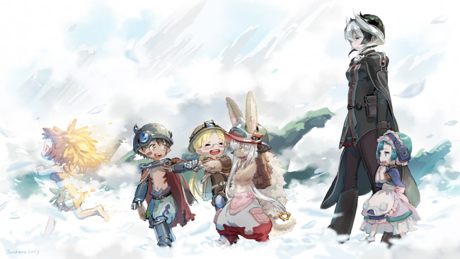 Обои картинки фото аниме, made in abyss, дети