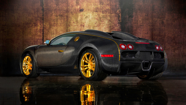 Обои картинки фото mansory bugatti veyron linea vincero d-oro 2010, автомобили, bugatti, mansory, veyron, linea, vincero, d-oro, 2010