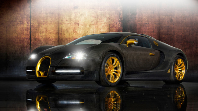 Обои картинки фото mansory bugatti veyron linea vincero d-oro 2010, автомобили, bugatti, mansory, veyron, linea, vincero, d-oro, 2010